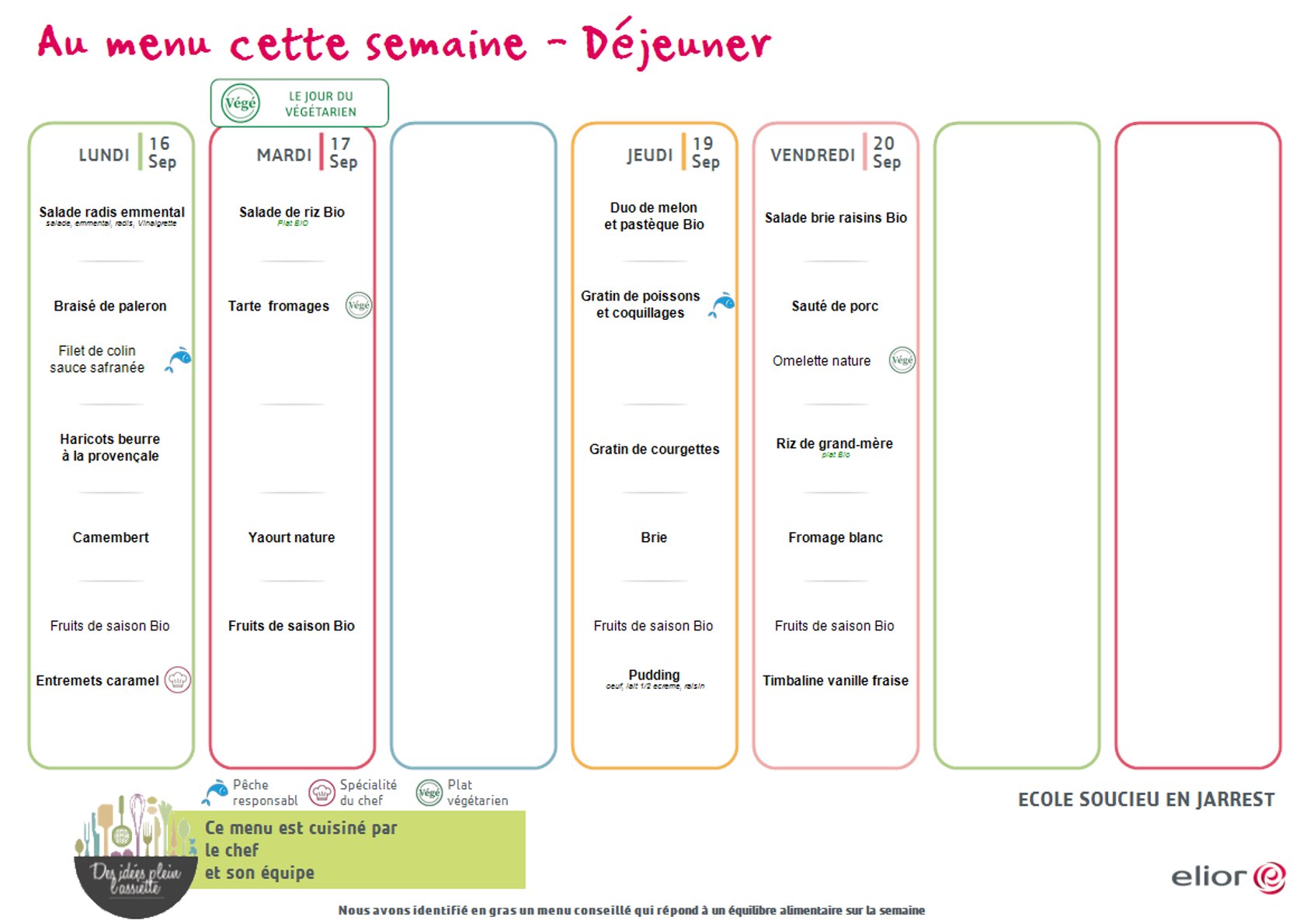 MENU SOUCIEU MATERNELLES SEMAINE 42