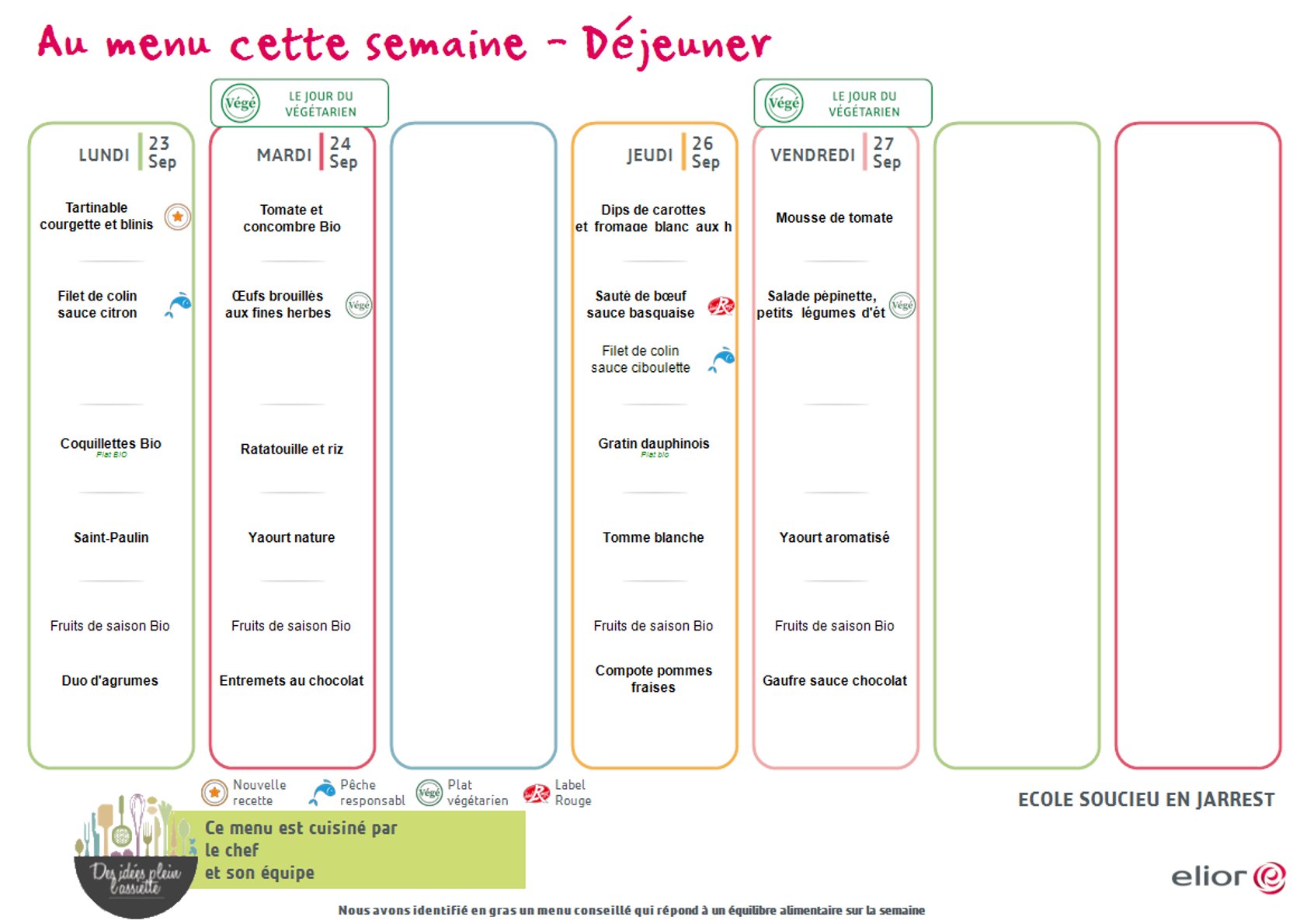 MENU SOUCIEU MATERNELLES SEMAINE 42