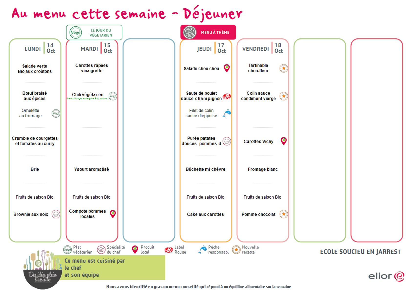 MENU SOUCIEU MATERNELLES SEMAINE 42