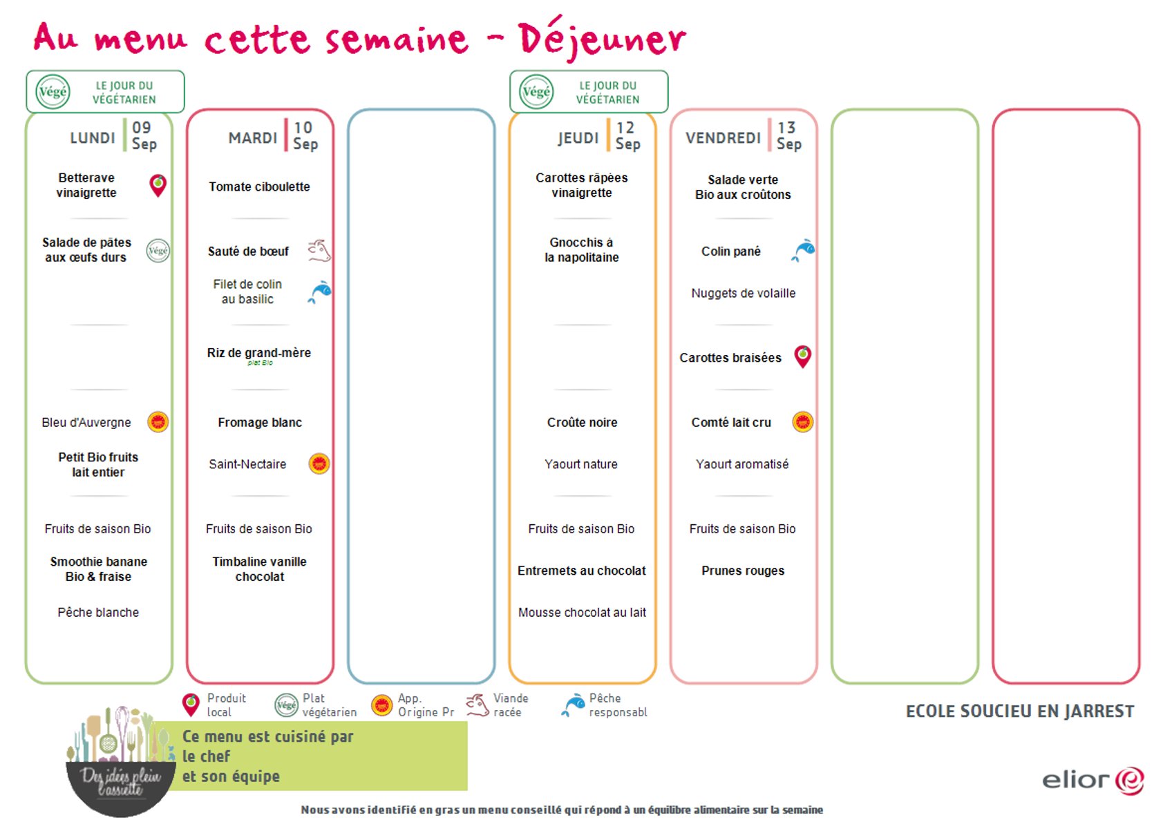 MENU SOUCIEU PRIMAIRE SEMAINE 42