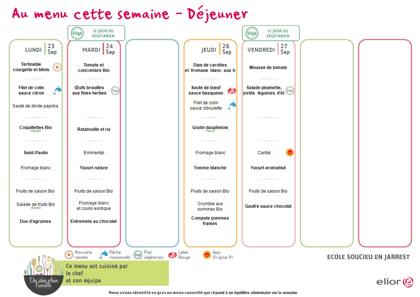 MENU SOUCIEU PRIMAIRE SEMAINE 42