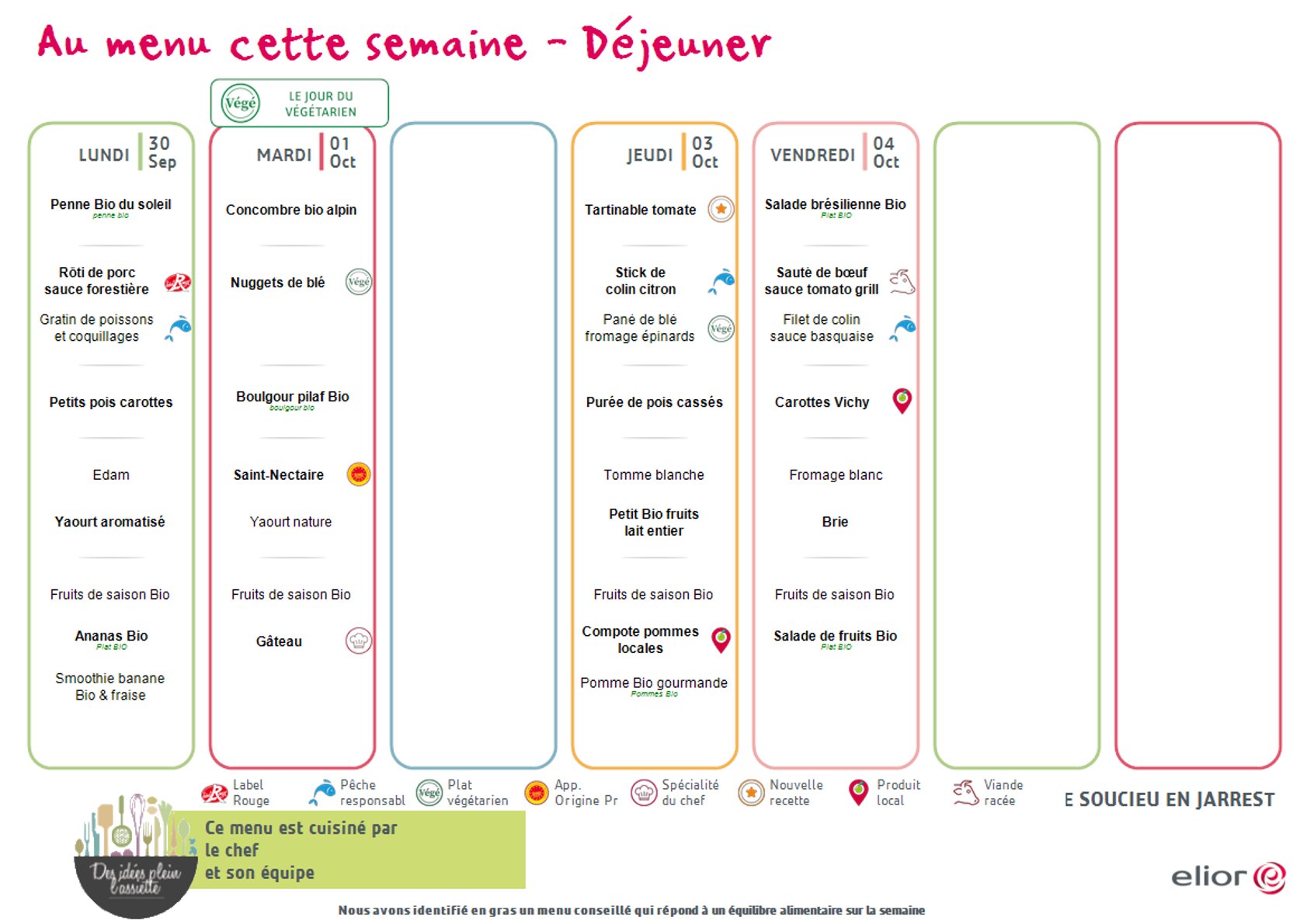 MENU SOUCIEU PRIMAIRE SEMAINE 42